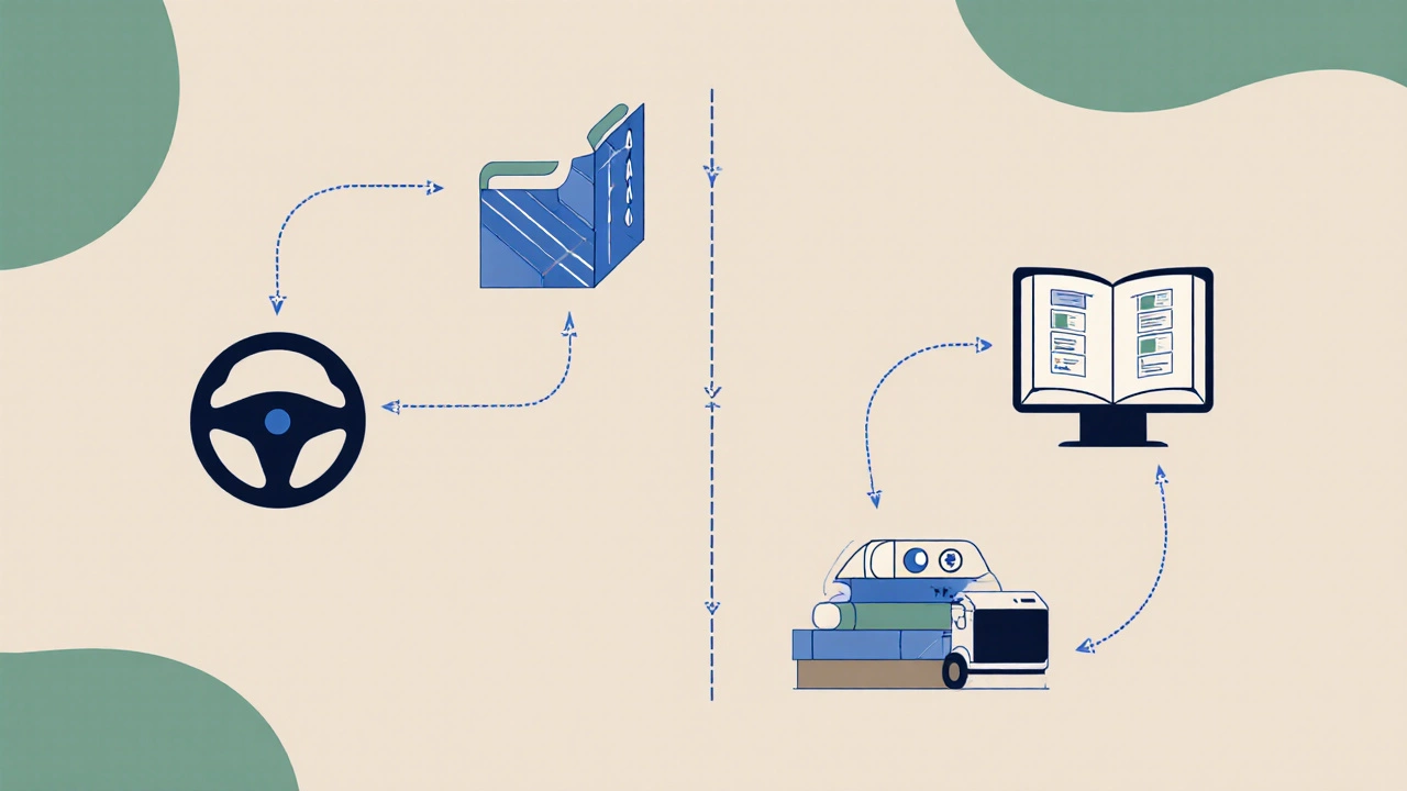 График обучения вождению: два практических занятия и одно теоретическое, визуализированный баланс для лучшего усвоения.