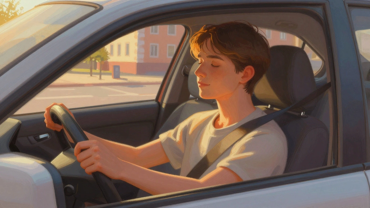 Спокойный ученик перед началом тренировки